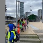 Het eerste leerjaar op uitstap in Oostende bij James Ensor. 