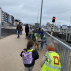 Het eerste leerjaar op uitstap in Oostende bij James Ensor. 