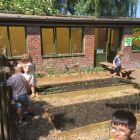 In de tuin - bloemen voor mama