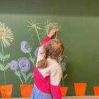In de tuin - bloemen voor mama
